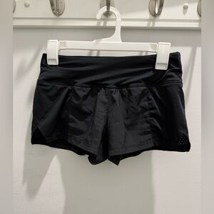 Womens NIKE black Dri Fit short shorts, lined, size xs